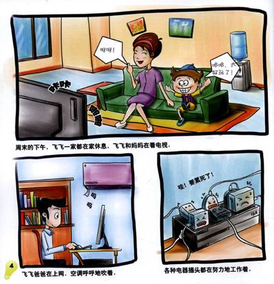 节约用电 漫画_关于节约用电的漫画_节约用电四格漫画_节约用水四格漫画图片,简单四格漫画节约用水