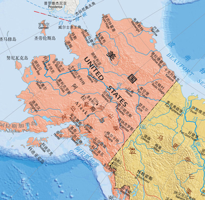 《世界热点国家地图·北美洲(1:11600000)》(