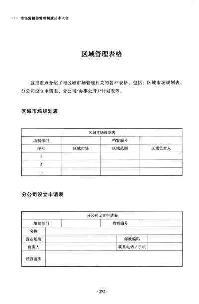 《市场营销部管理制度范本大全》(王广伟)