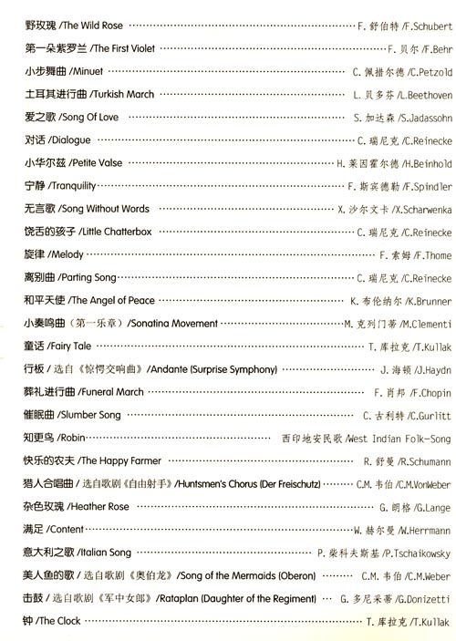 世界兒童鋼琴名曲集