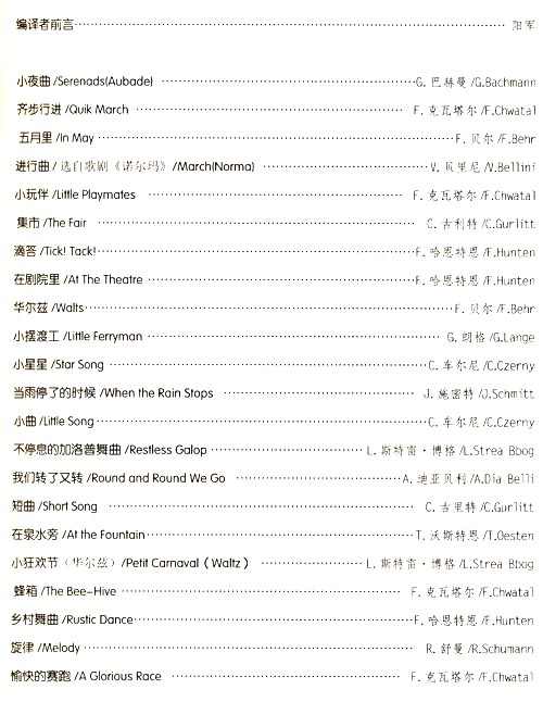 世界兒童鋼琴名曲集