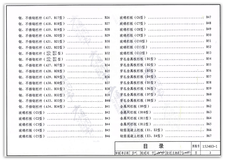 15j4031图集电子版,15j403-1图集电子版 工业技术 水利水电 15j403-1 楼梯 栏杆 栏板(一)