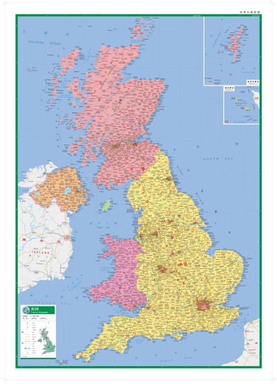 旅游/地图 国家/区域地理地图 正版图书 英国--2016世界分国地图 中国图片