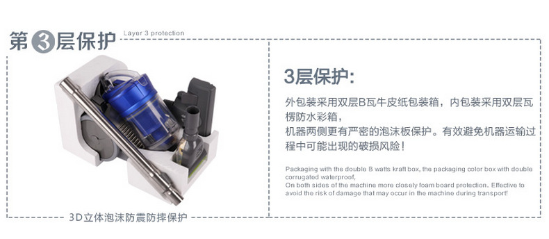 小狗（puppy）迷你无耗材除螨家用吸尘器 D7
