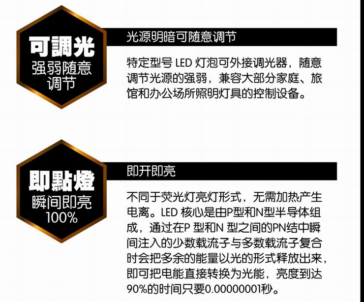 钜豪LED灯泡 1支装金色小螺口E14尖泡金色3W光源JH-E14B07超亮 单个 -金色3W