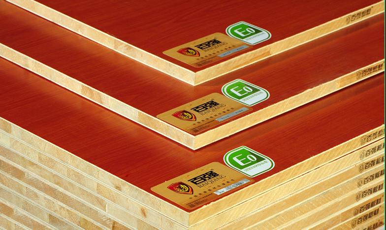 百强 17mm无甲醛细木工板柳桉芯免漆板生态板