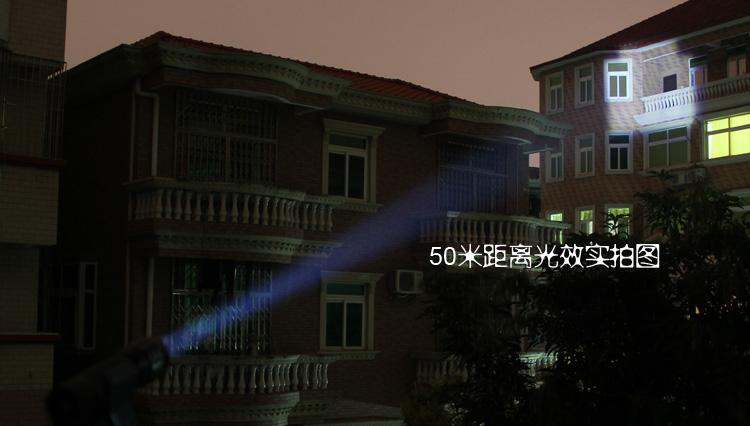亚马逊应急灯照明LED强光手电筒充电远射防水家用消防手电A1