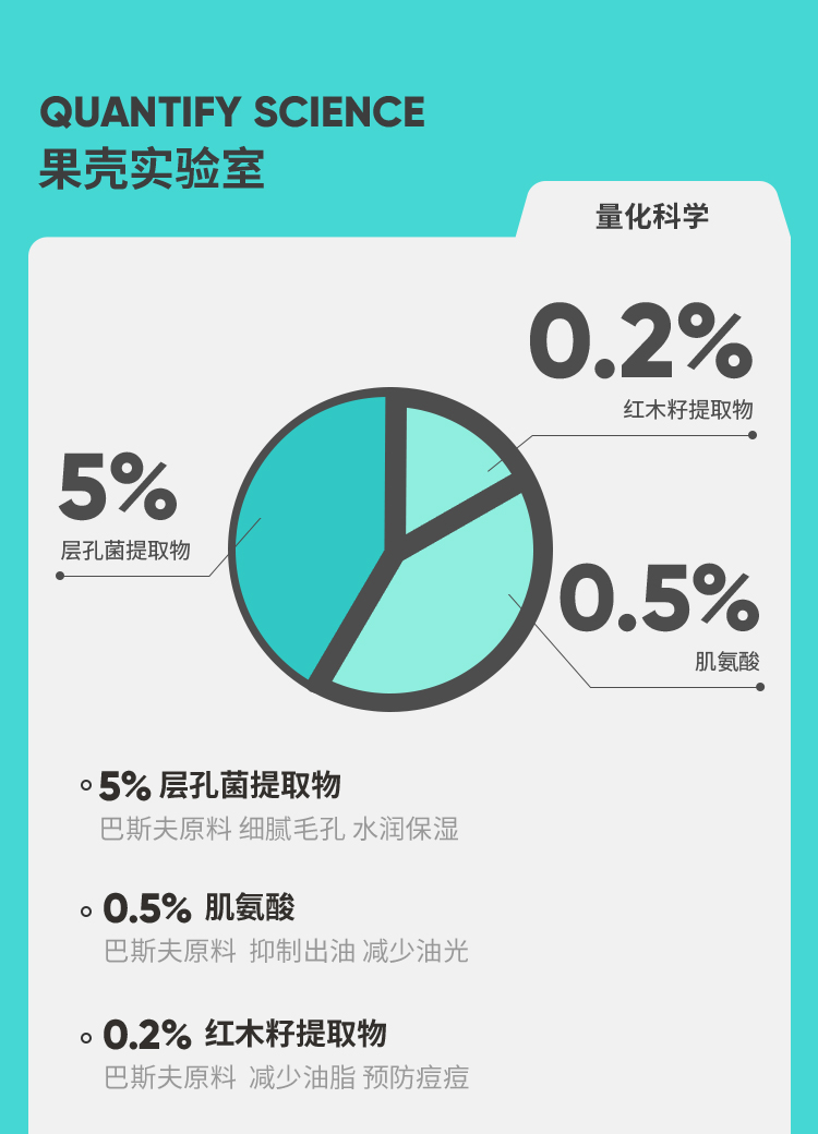 果壳 控油细致精华露第二代精华液男女通用补水提亮抛光油皮粗大 【内外控油】控油精华