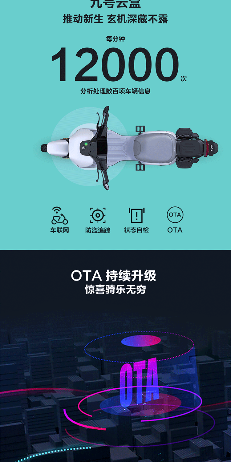 电动电瓶车_Ninebot 九号 大白 电动车 BMAX90 旗舰版