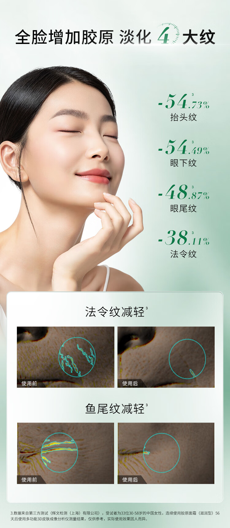 泊美（PURE＆MILD）胶原蛋白弹润抗皱面霜绿钻霜抗皱淡化细纹滋润保湿护肤品女士七夕 【尝鲜试用】抗皱面霜 滋润型7g