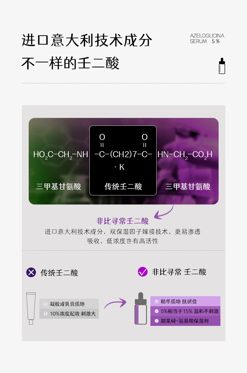 伊美莱 （E-MaidLand）杜鹃花酸原液 5%壬二酸祛痘精华液男女士护肤品 【杜鹃花酸原液30ml】