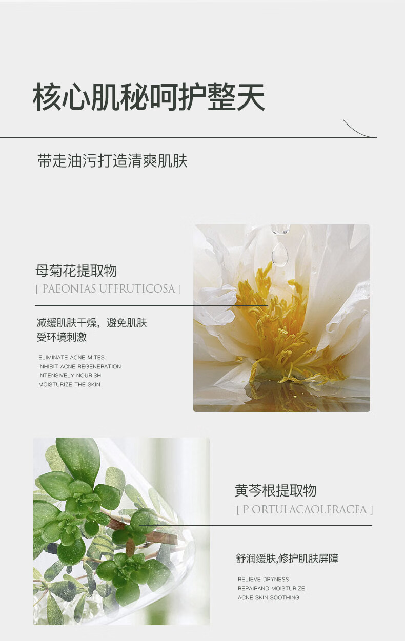 沐植泉洗面奶 温和清洁毛孔氨基酸洁面乳 洗面奶 120g*1