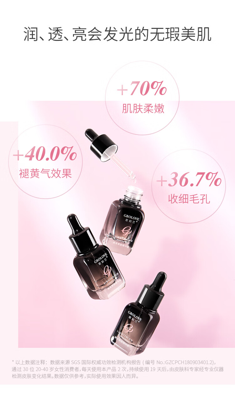 歌如兰祛痘修护精华 水杨酸烟酰胺去粉刺痘印烟酰胺(效期至2023.9.17) 【抢】2瓶(40ml)