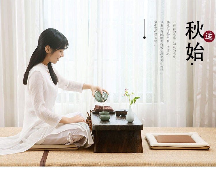柴扉園 飘窗实木小茶几桌子  炕几桌床桌 学习桌 日式榻榻米小桌子 矮餐厅桌子茶桌 简约窗台阳台茶桌 280小号60*35*20