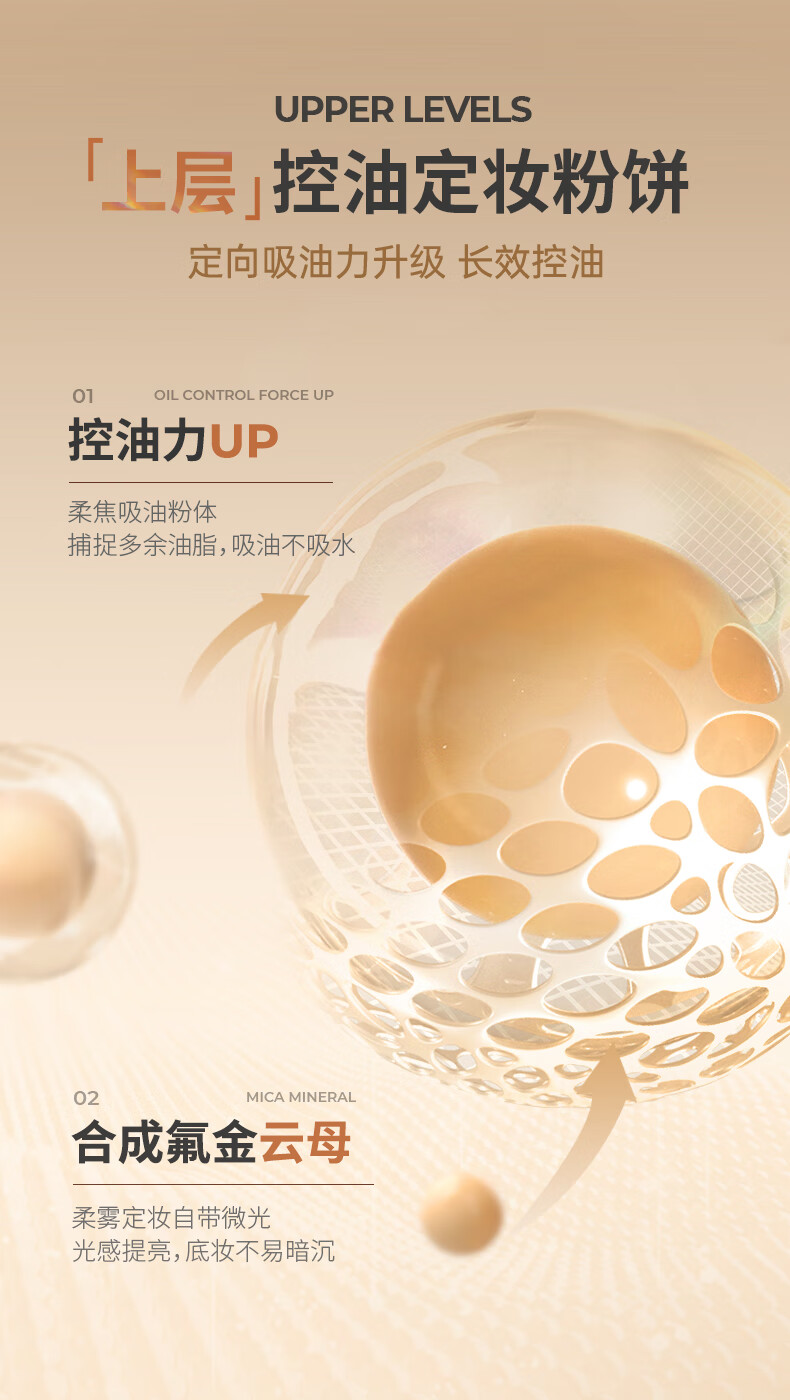 FV六重维C水光精华双层气垫CC霜水润遮瑕保湿控油不脱妆粉底液 双层遮瑕气垫自然色