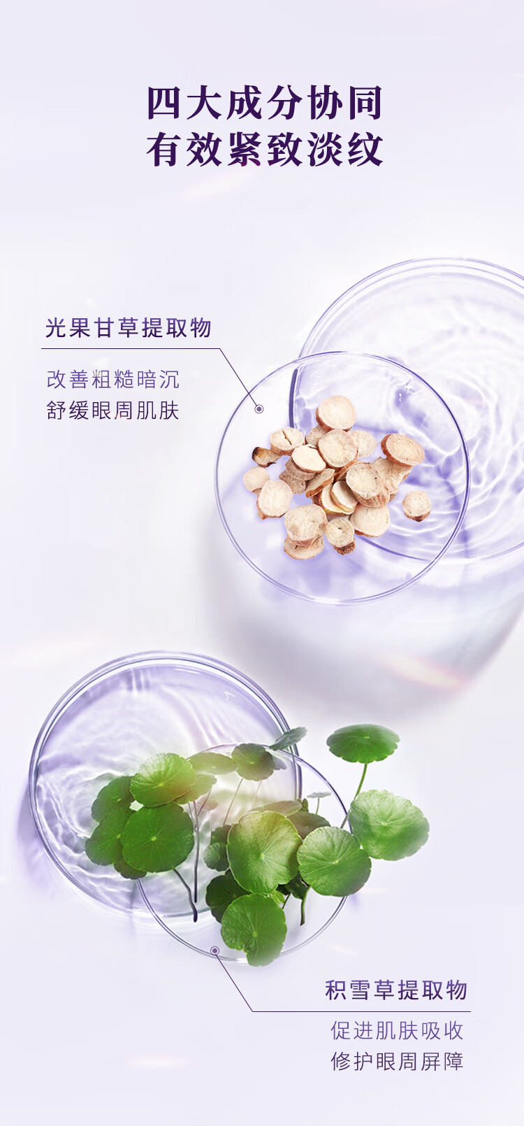 鄭明明臻萃焕采紧致修护眼部套组抗皱眼霜保湿补水淡化细纹新年礼物女 眼霜+精华液