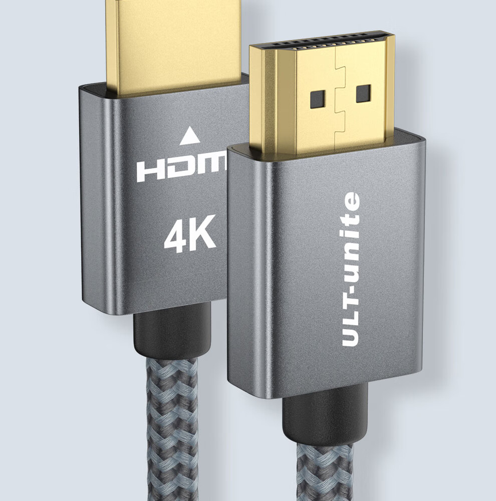 Кабель ULT-unite HDMI версии 2.0, 4K 60 Гц, 1080P 144 Гц, HD видеокабель для настольных компьютеров и ноутбуков, телевизоров, мониторов, тонкий гибкий плетеный кабель, 1 метр