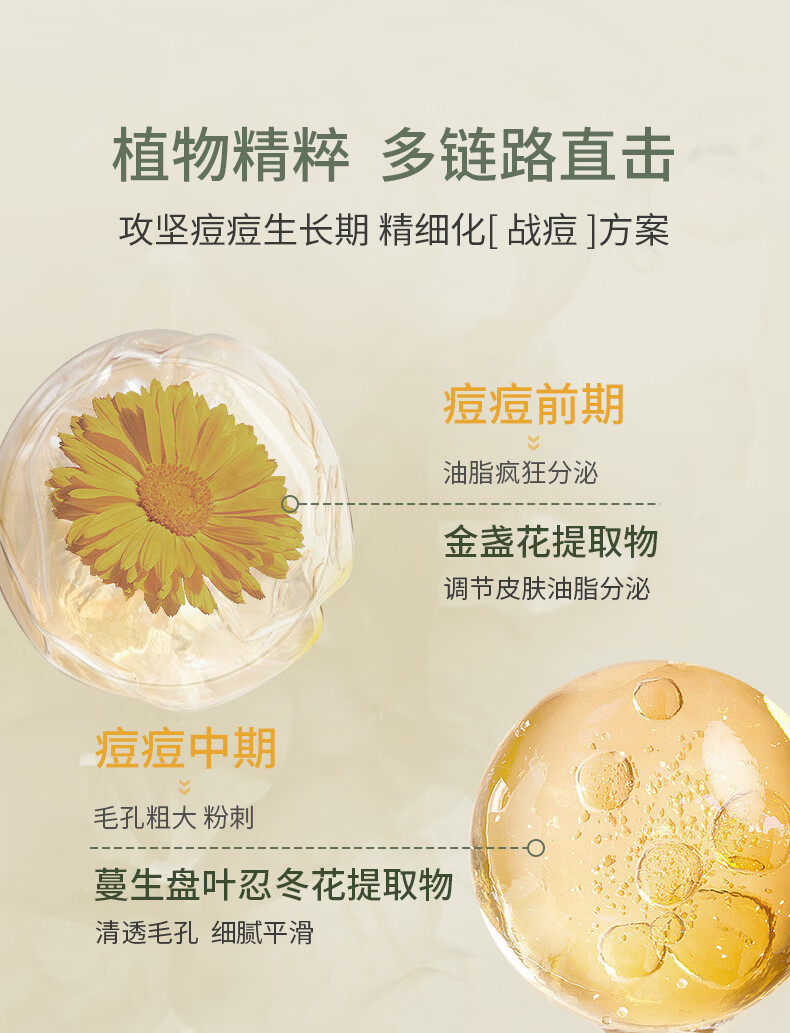 SKISGEM 德国进口祛痘精华膏淡化痘印痘坑修复凝胶芦荟胶女男士 【轻度痘痘】祛痘修复膏/30g