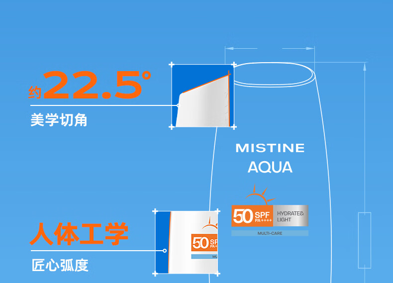 Mistine 【2023泰版】蜜丝婷小黄帽防晒霜防水防汗学生军训女士身体防晒 【面部防晒专用】小黄帽40ml