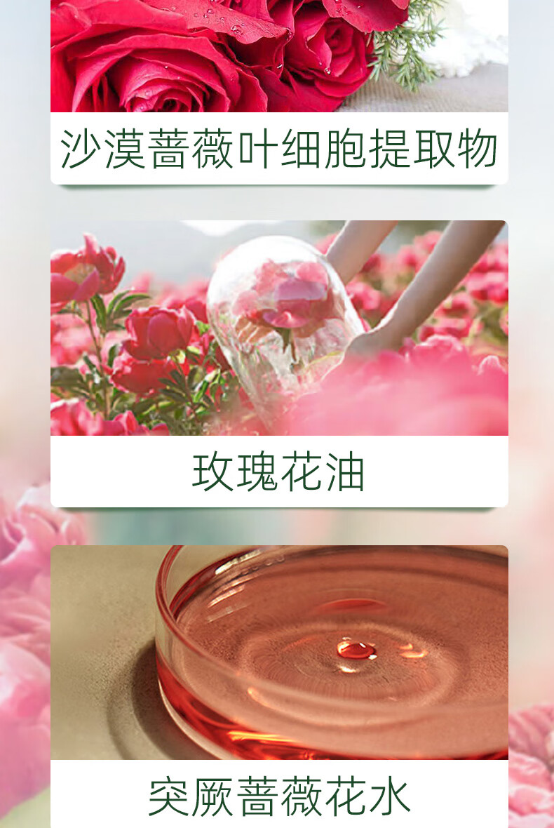 BOAM沙漠蔷薇高保湿精华软膜二裂酵母清洁净肌补水涂抹式水光肌面膜粉 蔷薇玫瑰软膜1盒共550g