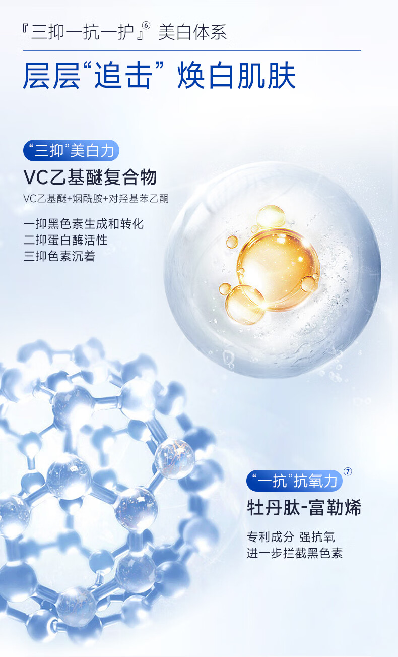 fulerene富勒烯美白淡斑精华液炫白传明酸氨甲环酸烟酰胺VC抗色沉不反黑 炫白淡斑精华液30ml