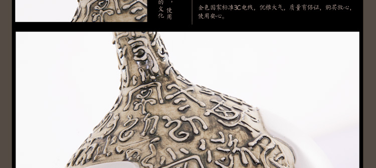 比月照明 现代中式卧室床头书桌角几创意礼品温馨景德镇陶瓷护眼灯学生台灯3568