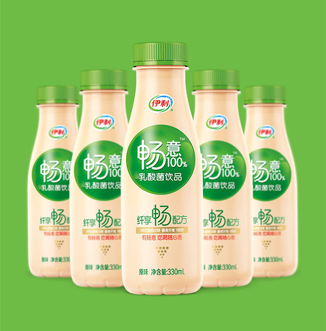 伊利 畅意100%乳酸菌饮品原味330ml*12瓶