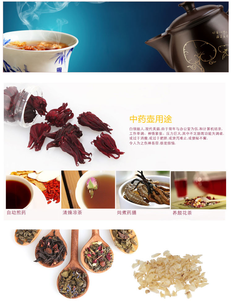 
                                        
                                                            天际(TONZE)养生壶3L 全自动中药壶 陶瓷煎药壶 分体BJH-W300G                