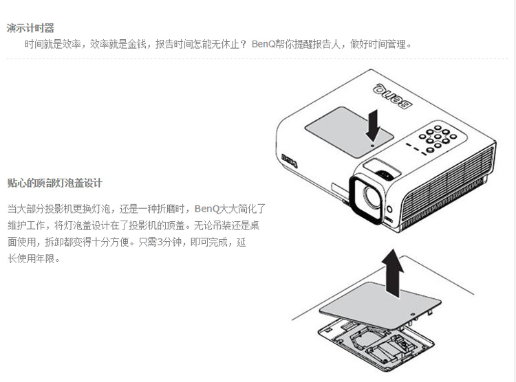 明基(benq)ms3081  商务办公投影机