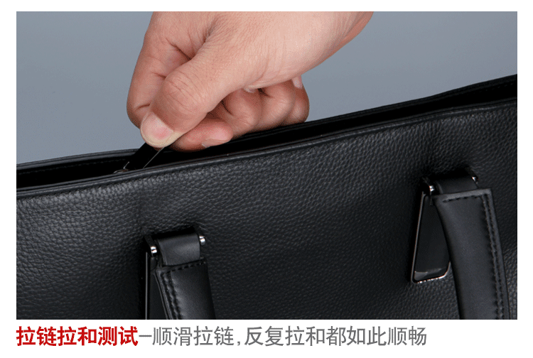 七匹狼(septwolves)男包 头层牛皮男士公文包皮包商务
