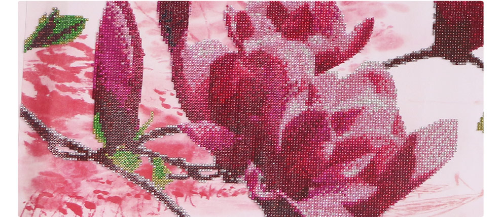 东方美绣十字绣3d客厅钻石画钻石绣新款3D钻石画家和万事兴玉兰圆钻贴钻画钻石绣定制礼品 210*92m5D圆钻免烫