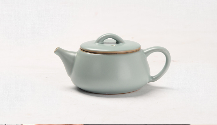 馨铭堂 石瓢壶汝窑茶具 花梨茶盘带电热炉整套功夫茶具套装