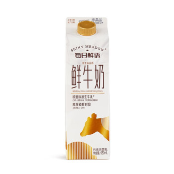 关注 蒙牛 每日鲜语 高品质原生高钙鲜牛奶 950ml 屋顶包 京东价:&