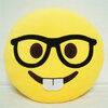 Мягкая подушка подушки подушки подушки Emoji подушки подушки фаршированная плюшевая игрушка новизна домашний декор _NERD FACE
