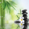Пользовательские обои Mural Home Decor Bamboo Stones Спальня Гостиная Диван ТВ Фон Обои настенные обои Papel De Parede 3D пользовательские современные простые белые цветы mural обои гостиная спальня интерьер уютный декор обои roll papel de parede цветочный