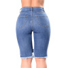 Summer Fashion Womens Denim Pants Ripped Hole Jeans Stretch Knee Length Jeans Sexy Torn Femme Skinny Body Jeans a la master autumn distressed jeans pants vintage male fashion ripped denim cargo pants 100% pure cotton harem jeans 062104