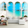 Пользовательские 3D-обои для фотографий Европейские стили Арки Sea Living Room TV Background Нетканые настенные обои Murales De Pared 3D Обои пользовательские обои для рабочего стола европейские картины цветы ретро livingroom tv backdrop обои входная спальня нетканые настенные покрытия