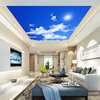 Blue Sky White Clouds Sunshine Ceiling Zenith Mural Пользовательские 3D-обои для рабочего стола Потолочные украшения Mural Wallpaper hd blue sky white clouds classic photo wallpaper гостиная ресторан современный простой интерьер декор 3d стерео настенные обои
