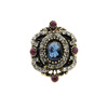 Новые турецкие женщины Vintage Ring Старинные золотые цветные полые цветочные кольца Индийские смолы Finger Jewelry Египетские сва