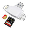 SD / Micro SD Card Reader для iPhone iPad / Android Телефон / компьютер, адаптер карты памяти с функцией освещения, фото и видео для камеры yinglite 22 слотов зеленый чехол для карты памяти sd card card memory чехол памяти держатель карты sd случай