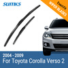 SUMKS Wiper Blades for Toyota Corolla Verso 2 26&16 Fit Hook Arms 2004 2005 2006 2007 2008 2009 фаркоп avtos на toyota verso 2008 тип крюка a г в н 1250 75кг ty 24