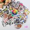 100 PCS Mixed Stickers for Laptop Luggage Car Bicycle Motorcycle Skateboard Phone Home Decor Decal Graffiti Waterproof Sticker 4pcs coat of arms of russia nickel metal car stickers decals russian federation eagle emblem for car styling laptop sticker