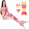Купальник Mermaid для девушки 3pcs / set Детский купальник Two-Pieces Девочки Бикини Купальники Дети Купальные костюмы купальник детский billabong efie flounce set multi