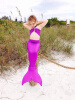 3 шт. Позолота для девочек Mermaid Tail Купальники Купальные костюмы Бикини Купальники Плавательные костюмы Плавающая одежда домашние костюмы