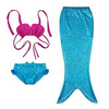 Hirigin 3PCS Girl Kids Mermaid Tail Swimmable Swimwear Swimsuit Girls Bikini 2017 Set Купальный костюм Причудливая одежда для костюмов daddy chen summer kids baby girls bikini swimsuit swimwear children bathing suit swimming bikini set for baby girls beachwear