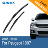 SUMKS Wiper Blades for Peugeot 1007 24&18 Fit Hook Arms 2005 2006 2007 2008 2009 2010 sumks wiper blades for peugeot 301 24