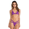 Твердые цвета Bikinis Женщины Push Up Купальщицы Купальники Бикини Установить Низкая талия Купальники Beachwear 2018 купальники