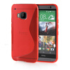 MOONCASE S - Line Soft Flexible Silicone Gel TPU Skin Shell Back ЧЕХОЛ ДЛЯ HTC One M9 Red embossed tpu gel shell for ipod touch 5 6 girl in red dress
