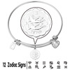 Модные браслеты 12 Знак Браслеты Золото 18K / Platinum покрытием циркония ювелирные изделия шарма Близнецы Браслеты для женщин подарок на день рождения