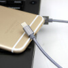 Aldom Нейлон 2 в 1 Usb-кабель Для iphone 6 6 s 5 iPad быстрая Зарядка 2A Для Lightning Кабель Разъем